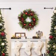 26 inch Eucalyptus Christmas Wreath with Red Berries