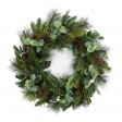 26 inch Eucalyptus Christmas Wreath with Pinecones