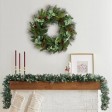 26 inch Eucalyptus Christmas Wreath with Pinecones