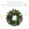 26 inch Eucalyptus Christmas Wreath with Pinecones