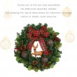 24 inch Christmas Wreath with Deer