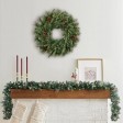 24 inch Christmas Wreath with Pine Needles