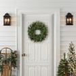 24 inch Christmas Wreath with Pine Needles