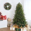 24 inch Eucalytpus Christmas Wreath with Red Berries