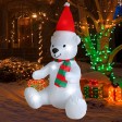 4FT Inflatable Polar Bear