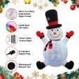 8FT Inflatable Snowman with Rotating Light