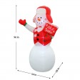 8FT SNOWMAN , INFLATABLE