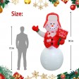 8FT SNOWMAN , INFLATABLE