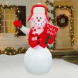 8FT SNOWMAN , INFLATABLE