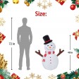 4FT Inflatable Tree Hand Snowman