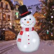 4FT Inflatable Tree Hand Snowman