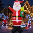 8FT White Santa Inflatable
