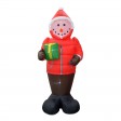 8FT Inflatable Snowman in A Down Jacket