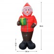 8FT Inflatable Snowman in A Down Jacket