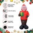 8FT Inflatable Snowman in A Down Jacket