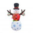 6FT Inflatable Tree Hand Snowman
