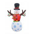 6FT Inflatable Tree Hand Snowman  