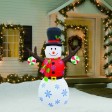 6FT Inflatable Tree Hand Snowman  