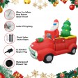 7FT Santa In Red Trunk With Christmas Santa on Car