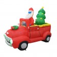 7FT Santa In Red Trunk With Christmas Santa on Car