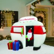 6.5FT Airblown Camper with Santa