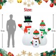 6FT Inflatable Snowman Family
