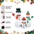 6FT Inflatable Snowman Family