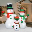 6FT Inflatable Snowman Family