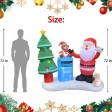 6.5FT L Inflatable Santa with Mailbox