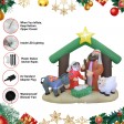 7FT  L Inflatable Nativity Scene