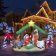 7FT  L Inflatable Nativity Scene
