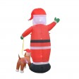 8FT Santa And Labrador Dog Inflatable