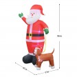 8FT Santa And Labrador Dog Inflatable