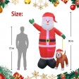 8FT Santa And Labrador Dog Inflatable