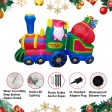 8FT Santa In The Train Inflatable