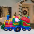 8FT Santa In The Train Inflatable