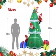 8FT Santas Climbing A Tree Inflatable