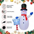 8FT Snowman with Sign Inflatable