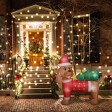 4FT  Inflatable Santa Dog and Tree with LED lights