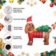 4FT  Inflatable Santa Dog and Tree with LED lights