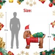 4FT  Inflatable Santa Dog and Tree with LED lights