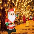 4FT Santa Claus Inflatable with LED lights