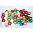 50 Pk Christmas Ornament Elegant Wonder Dec Orn Set