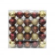 Combo 50Pk 3 Inch Shiny Glitter Square-Mix color Christmas Ornament