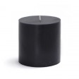 3 x 3 Inch Black Pillar Candle