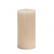 3 x 6 Inch Pale Ivory Pillar Candle
