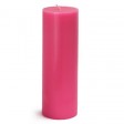 3 x 9 Inch Hot Pink Pillar Candle