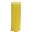 3 x 9 Inch Yellow Citronella Pillar Candle