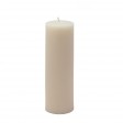 2 x 6 Inch Pale Ivory Pillar Candle