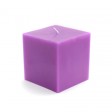 3 x 3 Inch Purple Square Pillar Candles